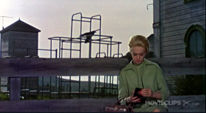 Tippi Hedren in Alfred Hitchcocks Die Vögel (1963). Screenshot: KM.