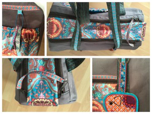 Taschenschnitt ElGrande von Farbenmix Stickdatei India von Bienvenido Colorido über Zaubermasche