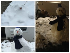 Schneemann Collage