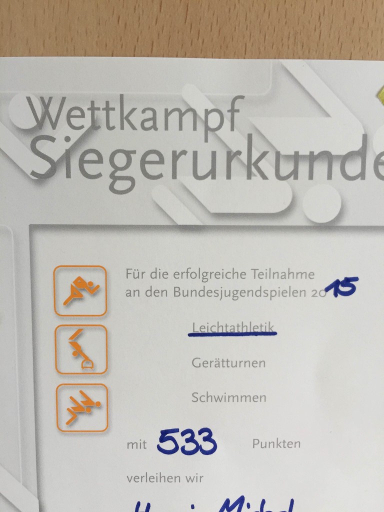 Siegerurkunde Fotor